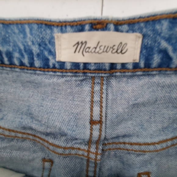 Madewell Dad Jean Jeans Size 30 Distressed Cotton Denim Slouchy Grunge Fall - Picture 15 of 16